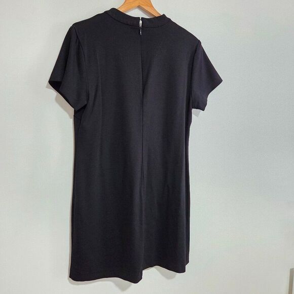 EUC SANCTUARY LITTLE BLACK DRESS V NECK WITH CHOKER SIZE LARGE - Picture 2 of 13
